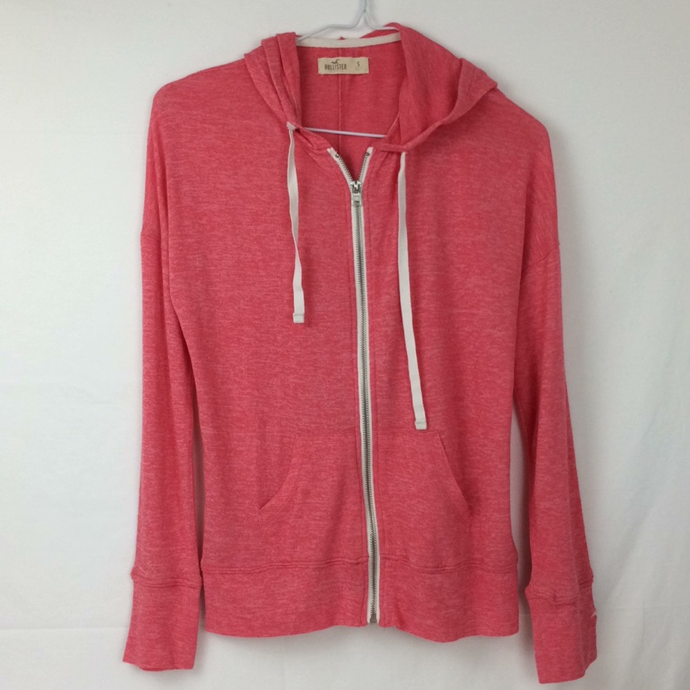 Pink Hollister hoodie size small excellent cond